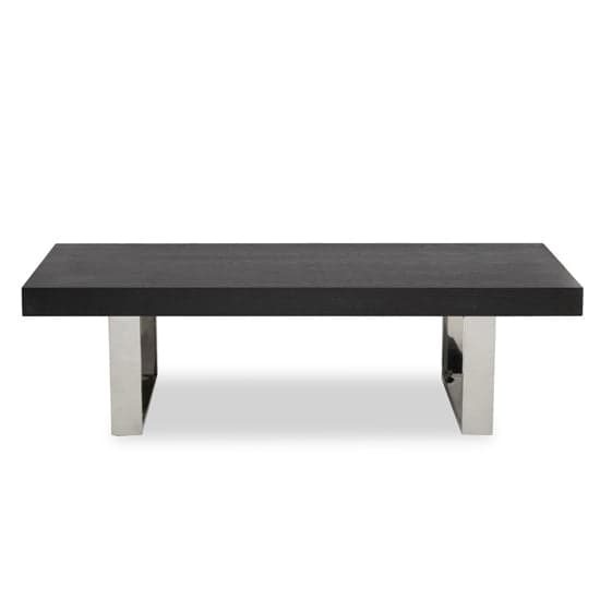 Ulmos Wooden Coffee Table With U-Shaped Base In Black_2