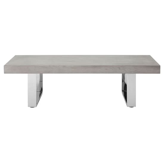 Ulmos Wooden Coffee Table With U-Shaped Base In Grey_4