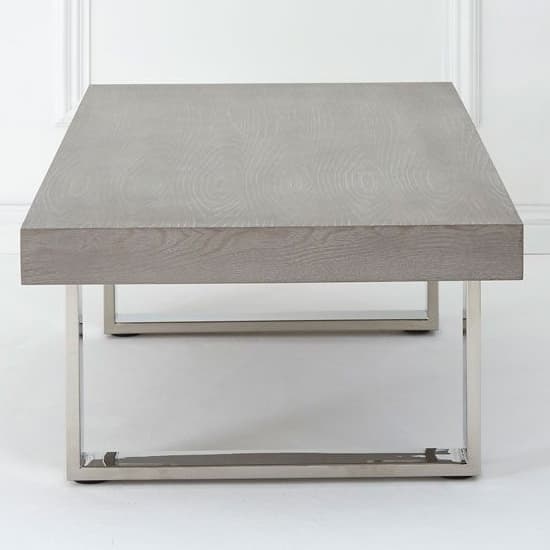 Ulmos Wooden Coffee Table With U-Shaped Base In Grey_5