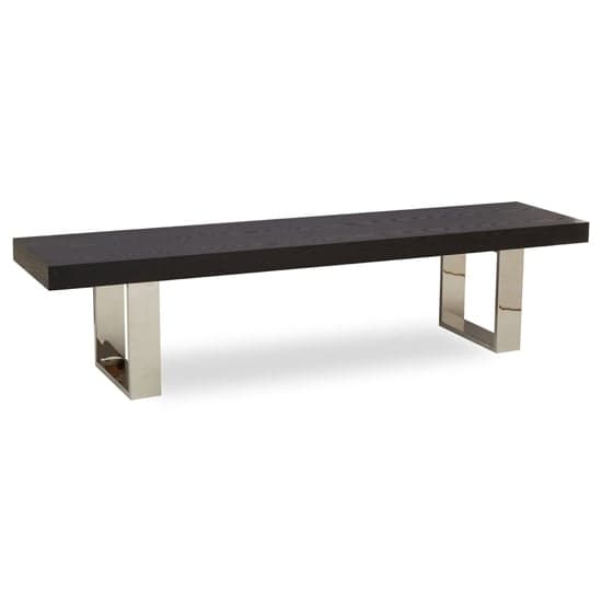 Ulmos Wooden Dining Bench With U-Shaped Base In Black_1