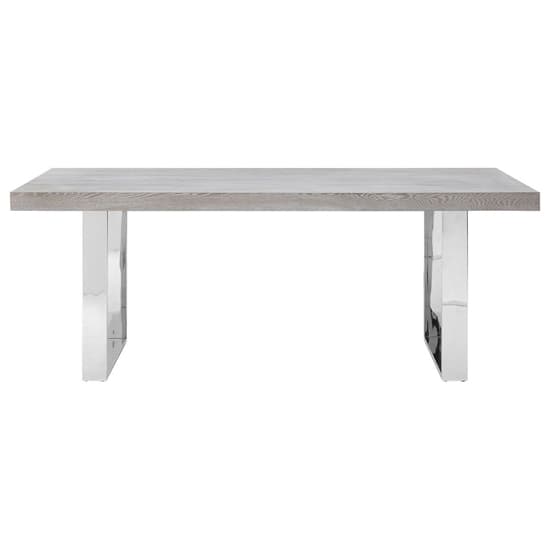 Ulmos Wooden Dining Table With U-Shaped Base In Grey_3