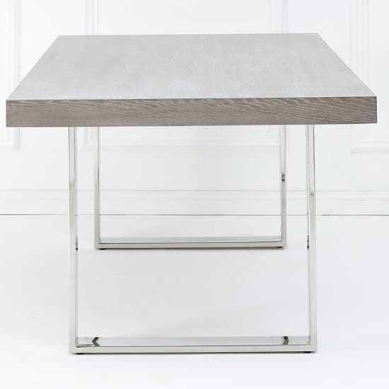 Ulmos Wooden Dining Table With U-Shaped Base In Grey_4