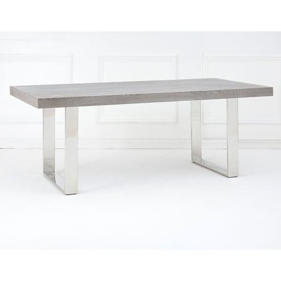 Ulmos Wooden Dining Table With U-Shaped Base In Grey_1