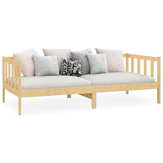 Umeko Solid Pinewood Single Day Bed In Natural_2