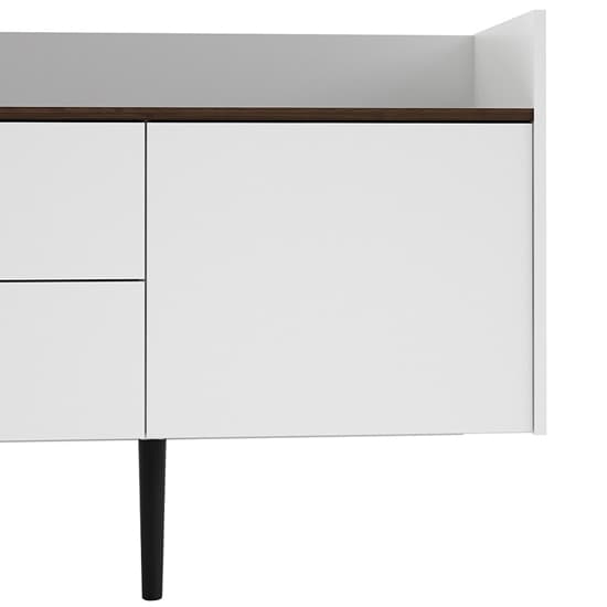 Unka Wooden 3 Doors 2 Drawers Sideboard In Walnut And White_3