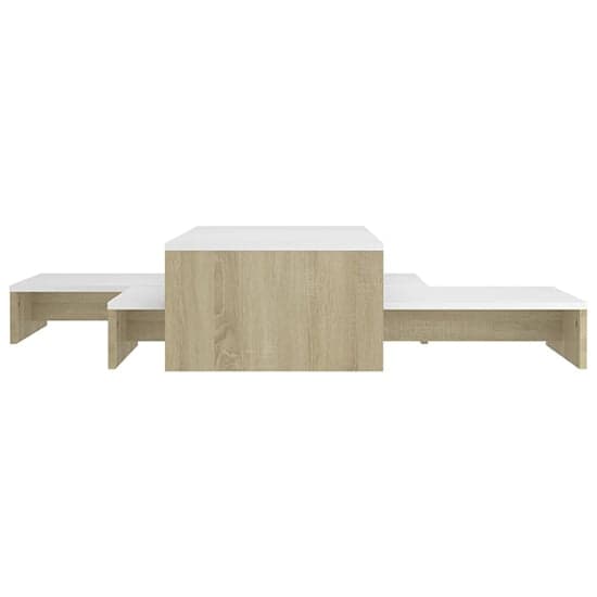 Urania Wooden Nesting Coffee Table Set In White And Sonoma Oak_3