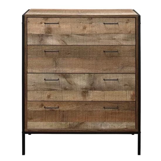 Urbana Wooden Chest Of 4 Drawers In Rustic_4