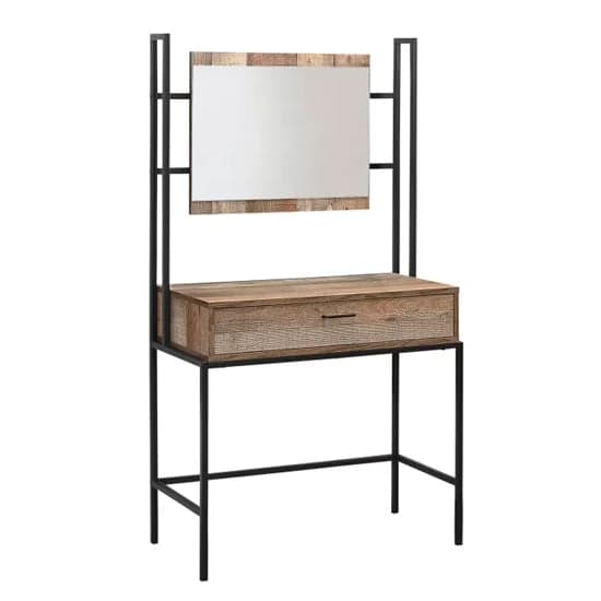 Urbana Wooden Dressing Table And Mirror In Rustic_3