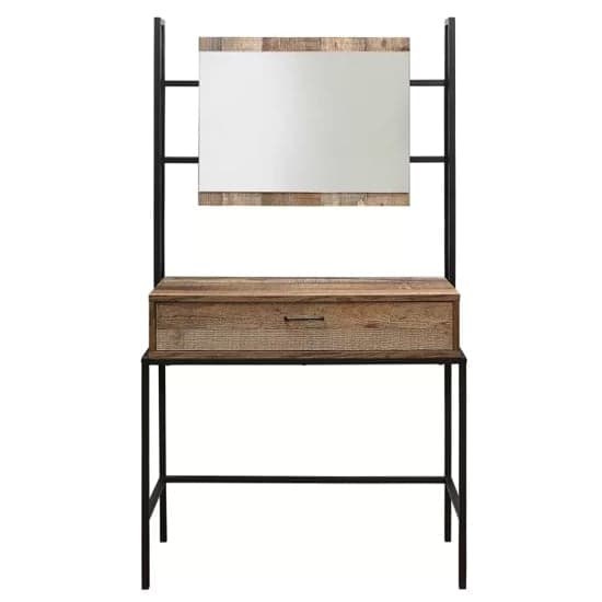 Urbana Wooden Dressing Table And Mirror In Rustic_4