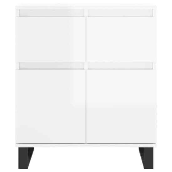 Urbino High Gloss Sideboard With 2 Doors 1 Drawer In White_3