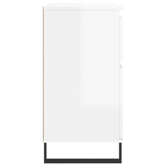 Urbino High Gloss Sideboard With 2 Doors 1 Drawer In White_5
