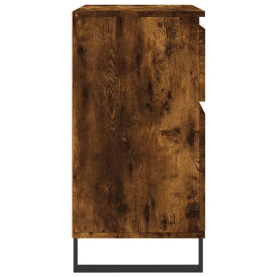 Urbino Wooden Sideboard With 2 Doors 1 Drawer In Smoked Oak_5