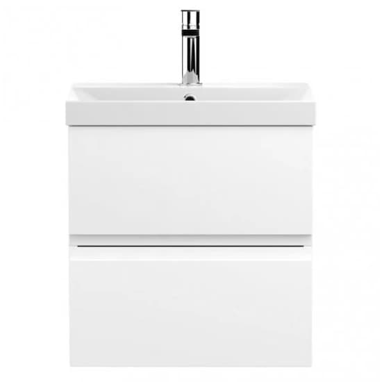 Urfa 50cm Wall Hung Vanity With Thin Edged Basin In Satin White_1