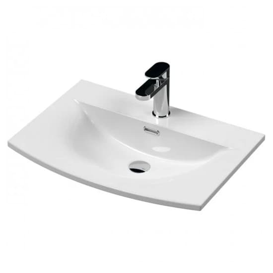 Urfa 60cm 1 Drawer Vanity With Curved Basin In Satin White_2