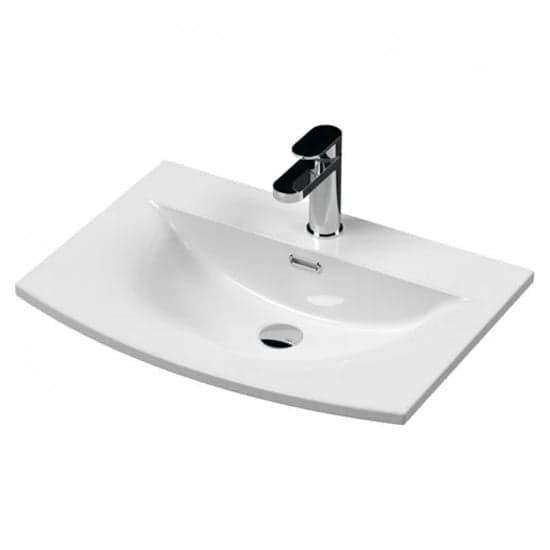 Urfa 60cm 2 Doors Vanity With Curved Basin In Satin White_2