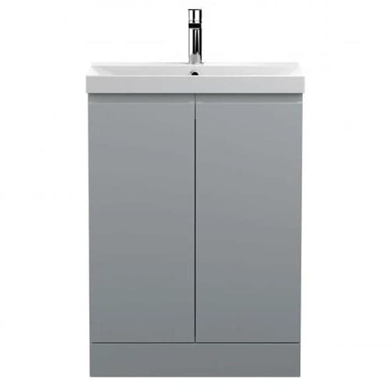 Urfa 60cm 2 Doors Vanity With Thin Edged Basin In Satin Grey_1