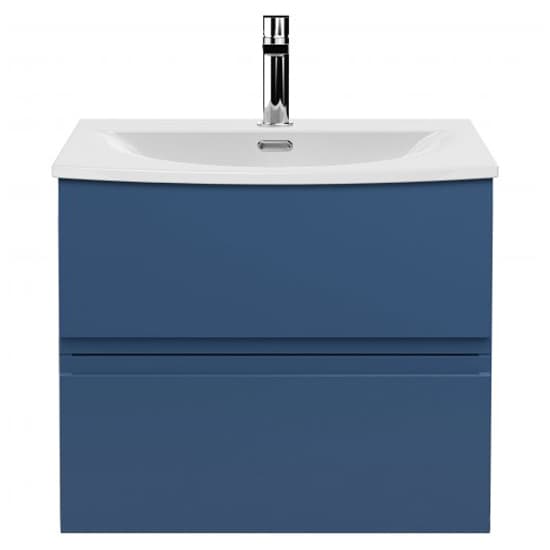Urfa 60cm Wall Hung Vanity With Curved Basin In Satin Blue_1