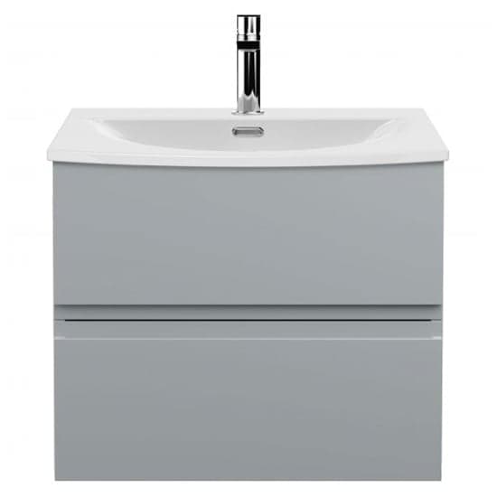 Urfa 60cm Wall Hung Vanity With Curved Basin In Satin Grey_1