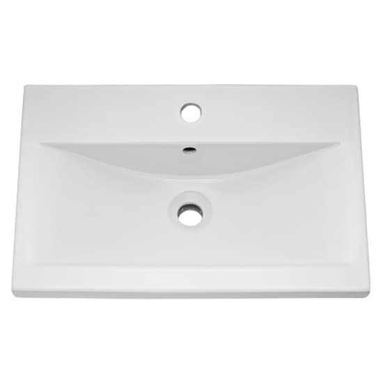 Urfa 60cm Wall Hung Vanity With Mid Edged Basin In Satin White_2