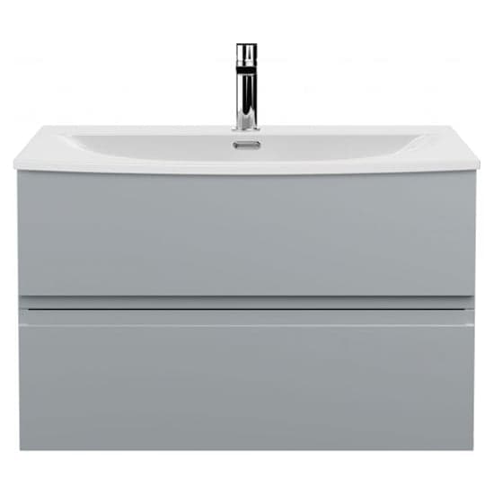 Urfa 80cm Wall Hung Vanity With Curved Basin In Satin Grey_1