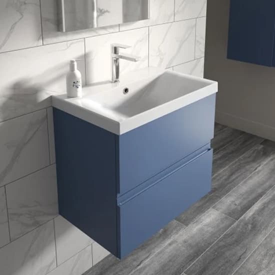 Urfa 80cm Wall Hung Vanity With Thin Edged Basin In Satin Blue_3