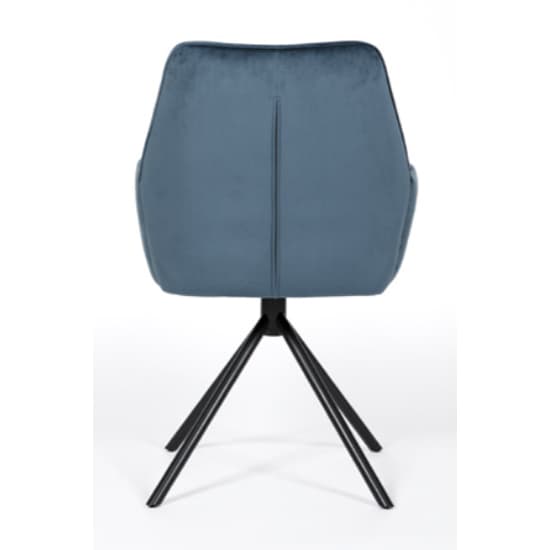 Utica Blue Carver Velvet Dining Chairs In Pair_5