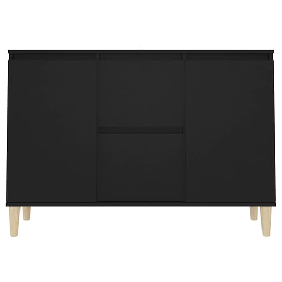Vaeda Wooden Sideboard With 2 Doors 2 Drawers In Black_4
