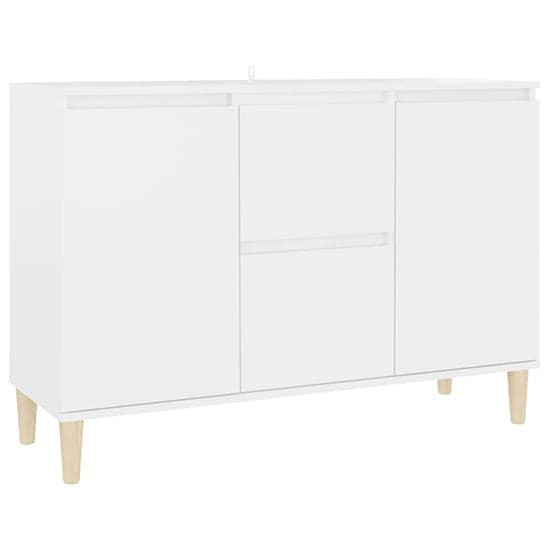 Vaeda Wooden Sideboard With 2 Doors 2 Drawers In White_2