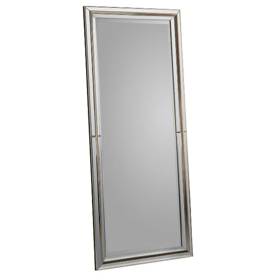 Vague Rectangular Leaner Mirror In Gold Frame Furniture in Fashion