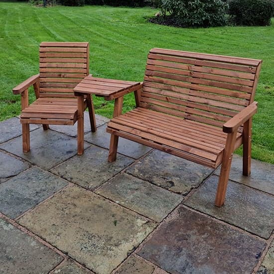 Vail Timber Angled 1 Seater And 2 Seater Trio Set In Brown_5