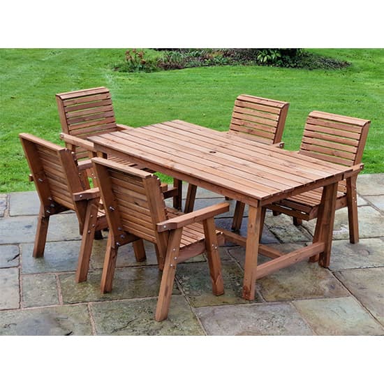 Vail Timber Brown Dining Table Large With 5 Chairs_4