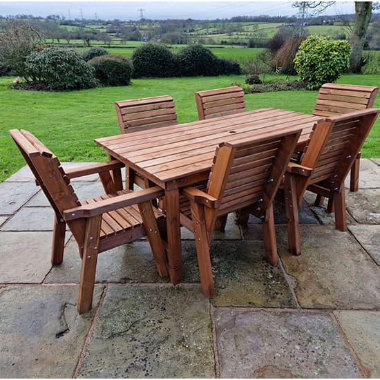 Vail Timber Brown Dining Table Large With 6 Chairs_4