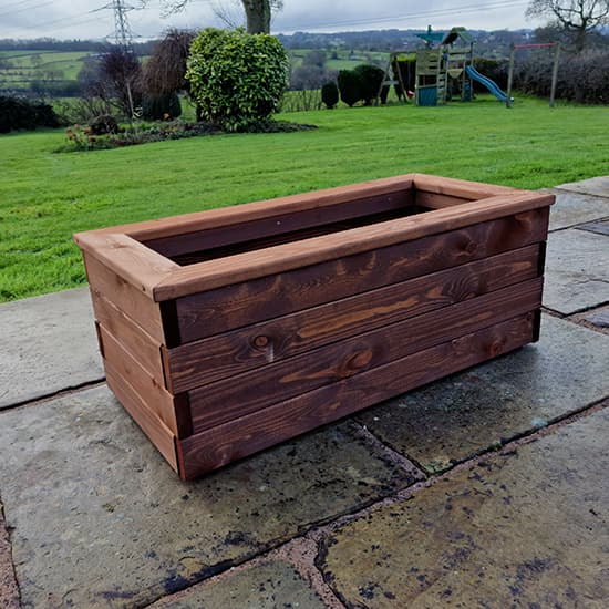 Vail Timber Trough Large In Brown_3