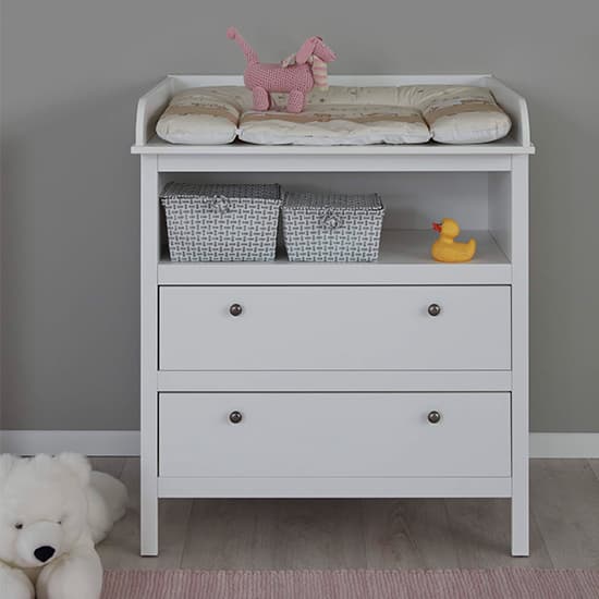 Valdo Baby Room Wooden Furniture Set 1 In White_6