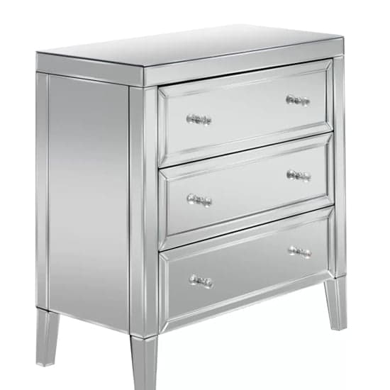 Valence Mirrored Chest Of 3 Drawers In Silver_2