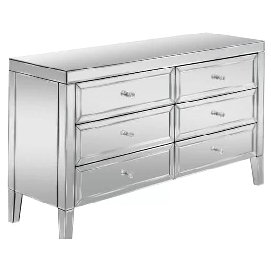 Valence Mirrored Chest Of 6 Drawers In Silver_2