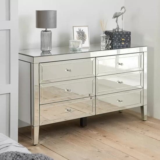 Valence Mirrored Chest Of 6 Drawers In Silver_1