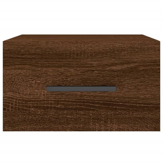 Valence Wall Hung Wooden Bedside Cabinet In Brown Oak_3