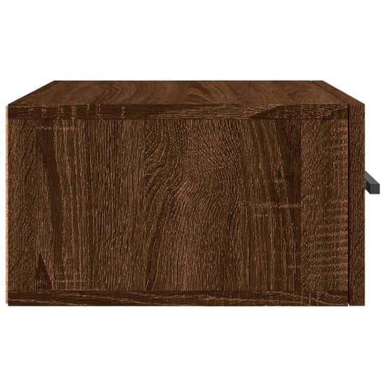 Valence Wall Hung Wooden Bedside Cabinet In Brown Oak_5