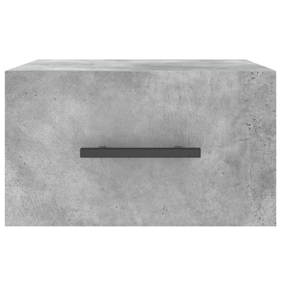 Valence Wall Hung Wooden Bedside Cabinet In Concrete Effect_3