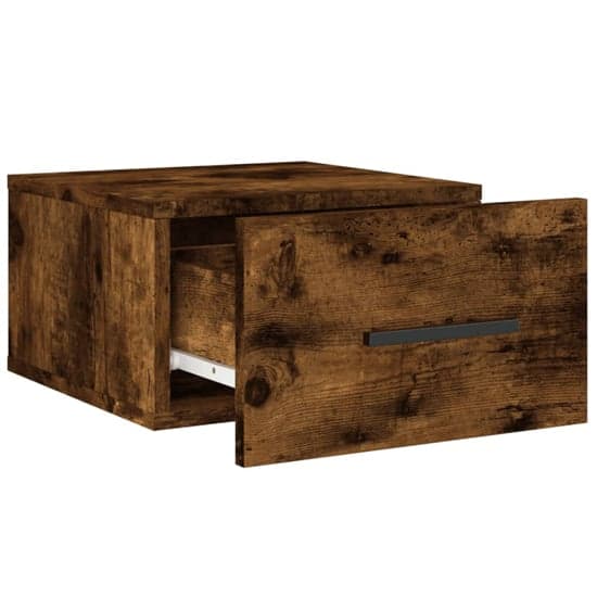 Valence Wall Hung Wooden Bedside Cabinet In Smoked Oak_4