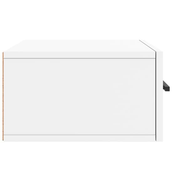 Valence Wall Hung Wooden Bedside Cabinet In White_4