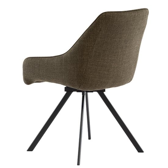Valko Fabric Dining Chair Swivel In Olive_2