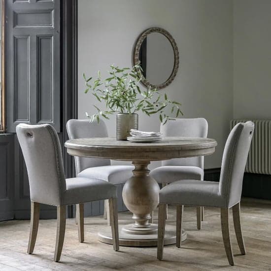 Valletta Extending Wooden Dining Table Round In Natural_7