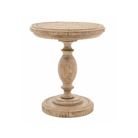 Valletta Wooden Side Table Round In Natural_4