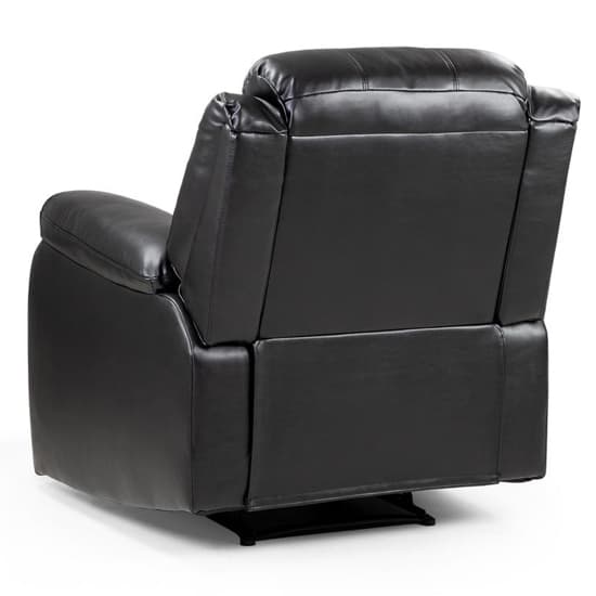 Valor Faux Leather Recliner Armchair In Black_2