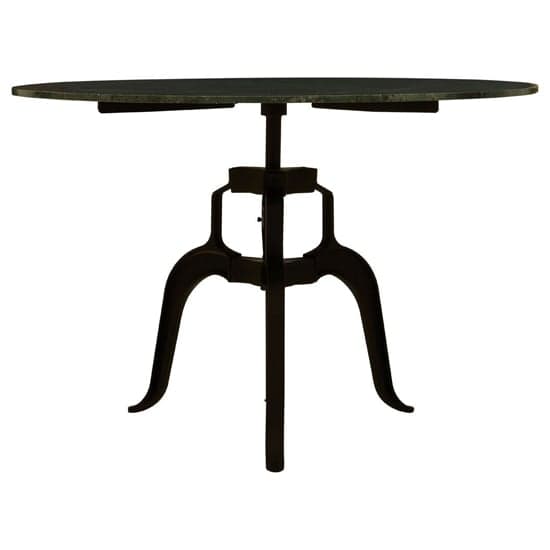 Vance 120cm Green Marble Top Dining Table With Black Metal Legs_2