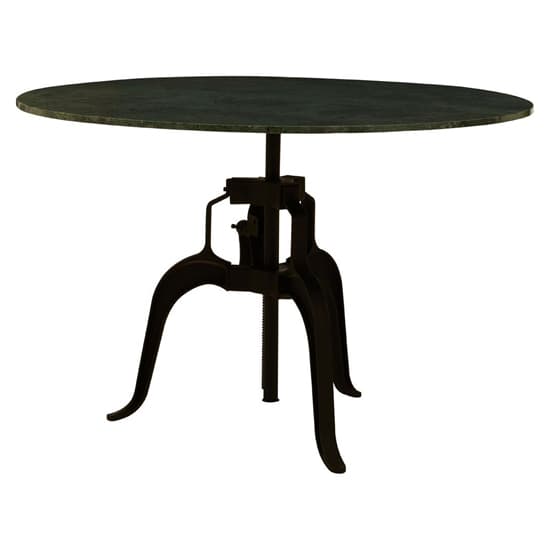 Vance 120cm Green Marble Top Dining Table With Black Metal Legs_3