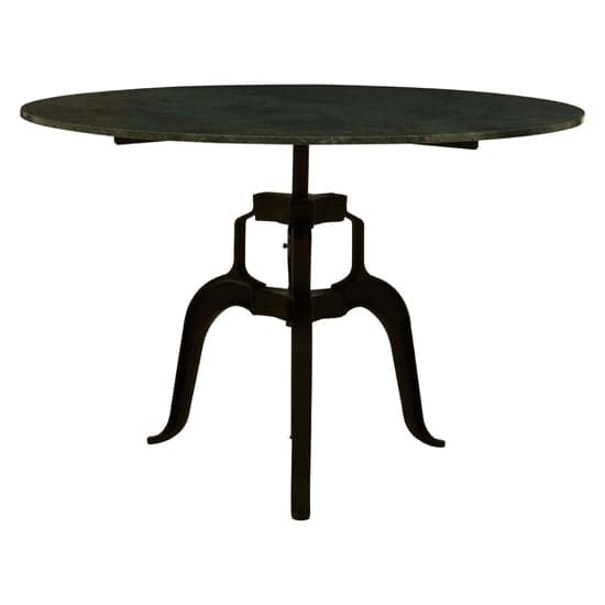 Vance 120cm Green Marble Top Dining Table With Black Metal Legs_1