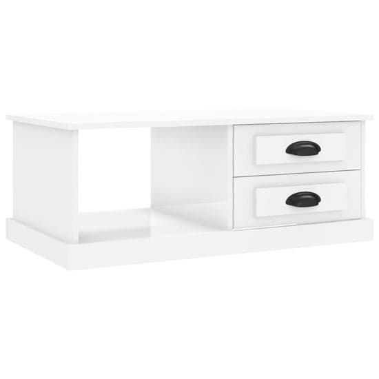 Vance High Gloss Coffee Table With 2 Drawers In White_3